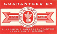 pre-2005 Pacific Cigar Company seal